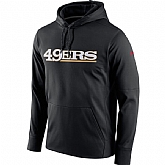 Men's San Francisco 49ers Nike Circuit Wordmark Essential Performance Pullover Hoodie Black,baseball caps,new era cap wholesale,wholesale hats
